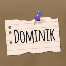 Papírek se jmenovkou - prso - vlastní jméno