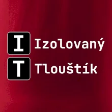IT Nápis Izolovaný Tlouštík