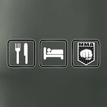 Eat sleep MMA v řádku