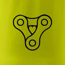 Cyklo srdce řetěz trojúhelník