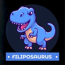 Dinosauří jména - modrý dinosaurus Dinosauří jména - modrý dinosaurus