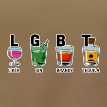 LGBT -  Likér, Gin, Brandy, Tequila