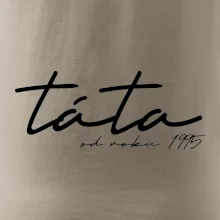 Psací nápis táta s ročníkem