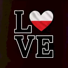 Love Polská vlajka