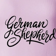 German shepherd - nápis okrasny - nápis okrasný