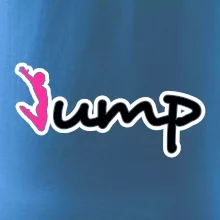 Jump - nápis a panáček