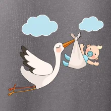 Čáp čekáme miminko - kluk