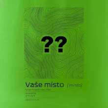 Vaše místo - vrstevnice v obdélníku