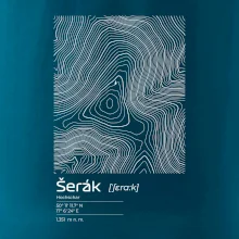 Šerák - vrstevnice v obdélníku