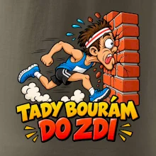 Maratonec tady bourám do zdi