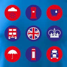 Anglie symboly v kruzích