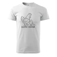 Slepičí rodina s kuřátkem