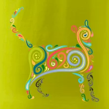 Kočka barevné křivky