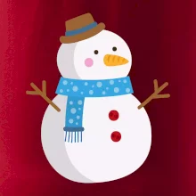 Sněhulák se šálou