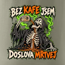 Kostlivec bez kafe je doslova mrtvej