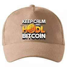 3D nápis Keep Calm and HODL Bitcoin