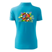 Peace symbol prorostlý květinami