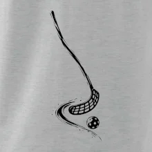 Minimalistická florbalka s míčkem