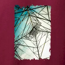 Barevné nebe - stožáry vysokého napětí