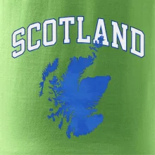 Scotland nápis s mapou