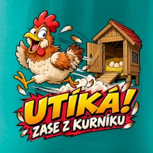 Útěk slepice z kurníku