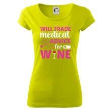Will trade medical advice for wine