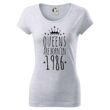 Queens are born in 1986