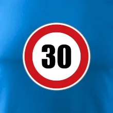 Dopravní značka - omezení rychlosti 30