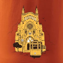 Mallorca - katedrála a tramvaj