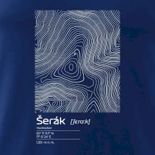 Šerák - vrstevnice v obdélníku