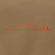 Poker EKG srdce červené