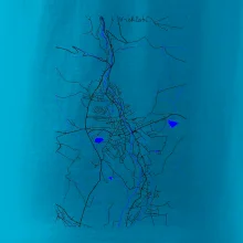 Vrchlabí - Mapa s vodními toky