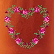 Červené tulipánové srdiečko (Pecka design)