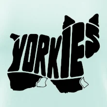 Jorkšírský teriér - Yorkie - Nápis v těle