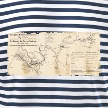 Mapa Báňské dráhy z Moravské Ostravy do Doubravy