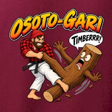 Osoto gari timber judo