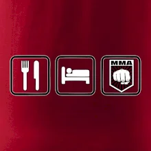 Eat sleep MMA v řádku