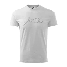 Šachové figurky v řadě - obrys