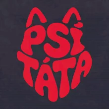 Psí táta nápis v hlavě