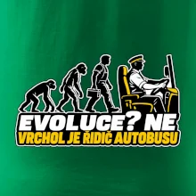 Evoluce vrchol je řidič autobusu