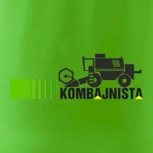 Kombajnista zelená a žlutá