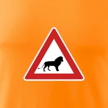 Dopravní značka - Pozor lev