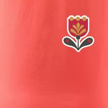 Folklor na prsu tulipán