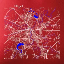 Plzeň mapa s vodními toky