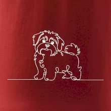 Havanský psík linka jedním tahem