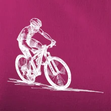 MTB kreslený cyklista