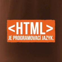 HTML JE PROGRAMOVACÍ JAZYK