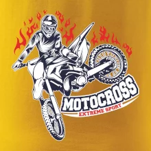 Motocross extreme sport fire