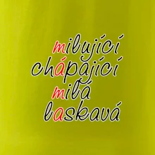 Milující chápající milá laskavá