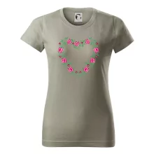 Červené tulipánové srdiečko (Pecka design)